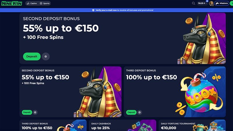 Best ninewin bonus code in United Kingdom